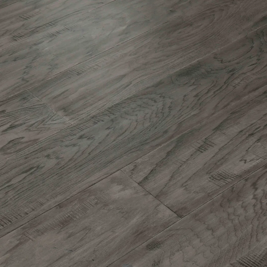 Grey Color with Glazed Finish Hickory Timber Engineered Hardwood Flooring