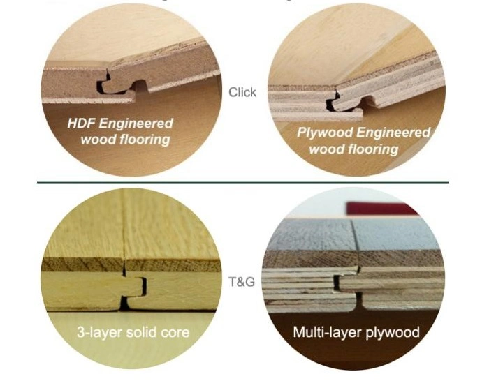 3mm Top Layer Smoked Oak Color Engineer Wood Flooring