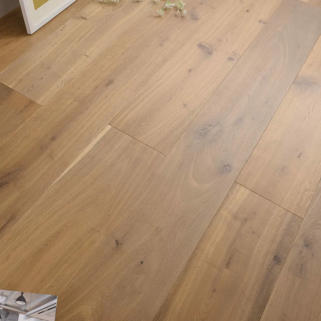 Smoked Classic Natural European Oak Engineered Parquet Wood Flooring