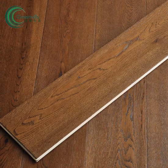 Superficie de madera ahumada Cortijo Pisos de madera de roble francés