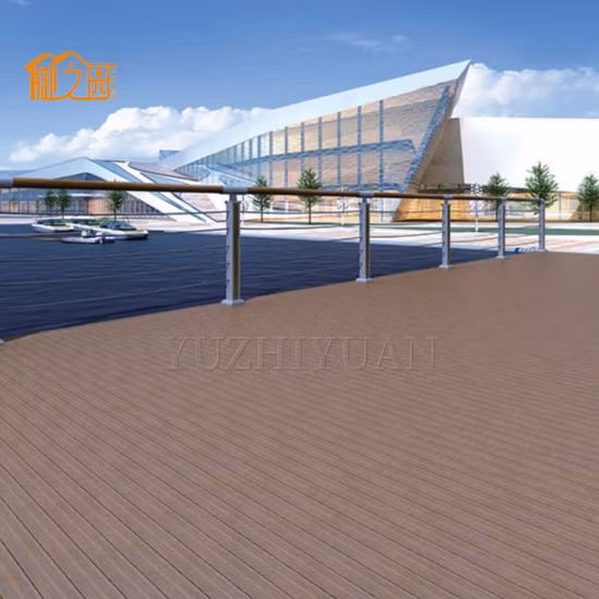 Buen precio, textura de grano de madera 3D, cubiertas compuestas de madera y plástico, pisos de ingeniería para terrazas compuestas de WPC