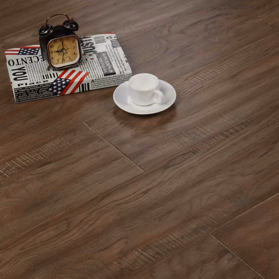 Pisos de madera de ingeniería de madera de nogal con acabado esmaltado de 6 colores